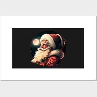 Astro Santa Claus Sticker Posters and Art